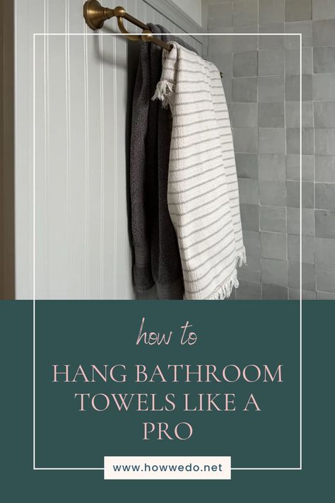 We all know that the right way to hang your bathroom towels can make a world of difference regarding functionality and aesthetics. We’re about to explore many towel-hanging methods ranging from the practical to the downright creative, ensuring your bathroom goes from drab to fab, one towel at a time! Hang Bathroom Towels, How To Hang Bathroom Towels, Bathroom Decor Themes, Bathroom Decor Luxury, Great Bathrooms, Bathroom Decor Apartment, How To Hang, Bathroom Inspiration Decor, Diy Makeover