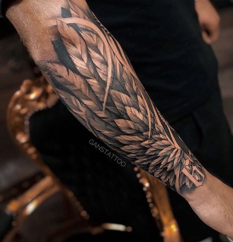 Forearm Wing Tattoo, Wing Tattoo Arm, Feather Tattoo For Men, Alas Tattoo, Underarm Tattoo, Wing Tattoo Men, Mangas Tattoo, Forearm Band Tattoos, Men Tattoos Arm Sleeve