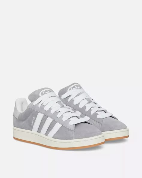 adidas Campus 00s Sneakers Grey Three / Cloud White 8 - Casual Sneakers - BeyondStyle Gray Campus 00s, Grey Adidas Campus 00s, Shoes Adidas Campus, Gray Adidas Campus, Trending Adidas Shoes, Grey Campus 00s, Grey Adidas Campus, Adidas Grey Shoes, Gray Campus