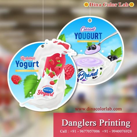 Dangler Design, Yogurt Brands, Background Images Free Download, Natural Yogurt, Color Lab, Pop Design, Printing Company, Printing Companies, Graphic Design Posters