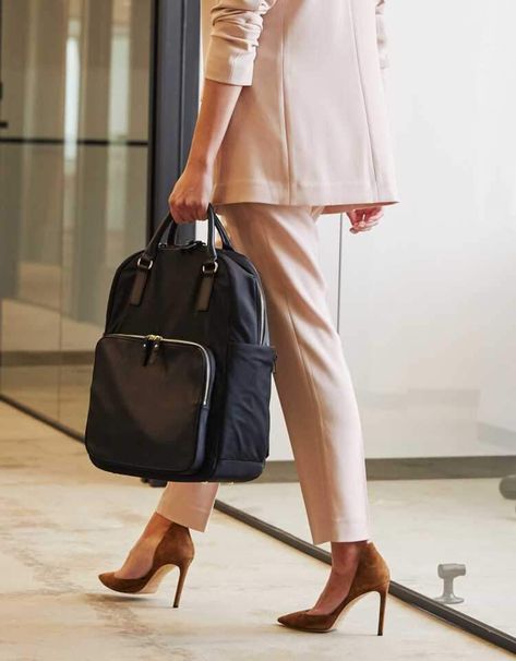 Stylish Business Backpack for Women - The Rowledge - Lo & Sons Laptop Backpack Women Work, Best Computer Bags For Women, Stylish Laptop Backpack Woman, Professional Backpack Women, Womens Work Backpack, Laptop Bag For Women Business, Stylish Backpacks For Women, Work Backpack Women, Business Backpack Women