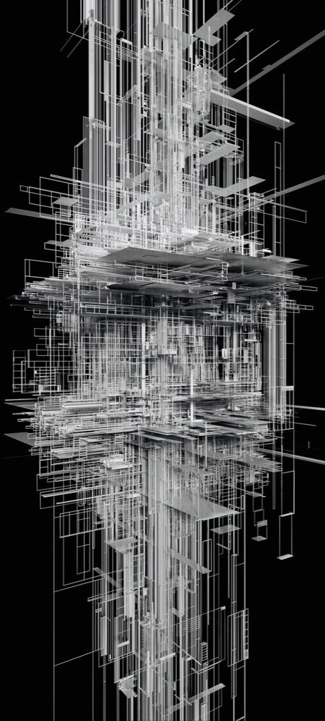 Abstract Data Visualization, Abstract Architecture Art, Complexity Art, Surrealism Design, Speculative Architecture, Ephemeral Architecture, Structure Art, Futurism Art, Architecture Blueprints