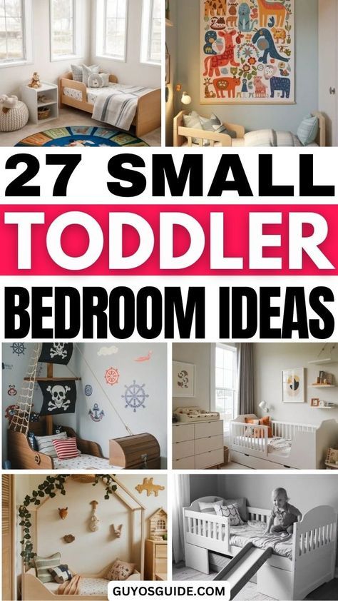 Small toddler bedroom ideas are perfect for creating a cozy, fun space for your little one. Discover adorable toddler room designs, from playful themes to practical furniture setups. Try small bedroom ideas with storage solutions and cute décor for a tidy and stylish space. Explore DIY toddler room projects, colorful accents, and safe, functional layouts that inspire creativity and comfort. Find the perfect small bedroom idea for your toddler here! 3 Year Room Ideas, Small Playroom Bedroom Combo, Toddler Boy Room Small Space, Three Year Old Room, Toddler Bedroom Organization Ideas, Toddler Boy Small Bedroom Ideas, Play Room And Toddler Bedroom, Toddler Room Layout Ideas, Small Kids Room Layout