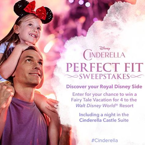 Cinderella Sweepstakes Disney Cinderella Movie, New Cinderella Movie, Disney Savings, New Cinderella, Cinderella Movie, Disney Side, Disney World Parks, Walt Disney World Vacations, Cinderella Castle