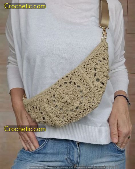 Crochet Pastel Grids: Quick Patterns for Kawaii Tops Crochet Fanny Pack, شال كروشيه, Fall Crochet Patterns, Mode Crochet, Crochet Market Bag, Crochet Elephant, Crochet Handbags Patterns, Crochet Purse Patterns, Crochet Cross