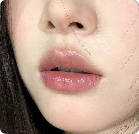 yesstyle code: BAEZH1J | glossy lips makeup inspo lip tint lip gloss xiaohongshu Ulzzang Lips Aesthetic, Lip Fillers Asian, Lip Filler Shape Ideas Korean, Korean Cherry Lips Filler, Lip Looks Aesthetic, Lip Looks For Small Lips, Plump Lips Aesthetic Korean, Uzzlang Lips, Pretty Lips Natural