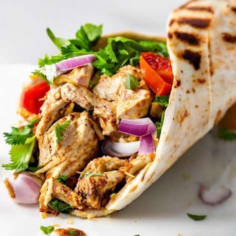 Swarma Chicken Wrap Recipe, Shawarma Wrap Recipe, Chicken Shawarma Wrap Recipe, Shawarma Wrap, Shawarma Chicken, Chicken Shawarma Wrap, Chicken Wrap Recipes, Spiced Chicken, Wrap Recipe