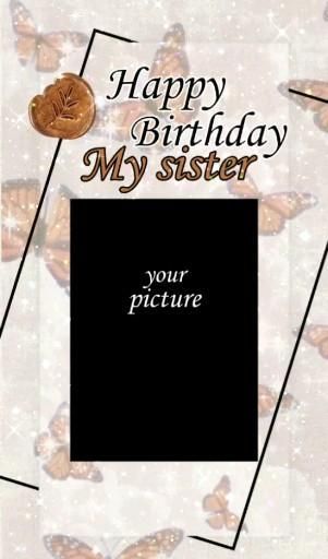 Happy Birthday Sister Collage, Sister Birthday Template Instagram, Happy Birthday Sister Background, Happy Birthday Sister Template, Sister Story Instagram Ideas, Happy Birthday Sister Video, Happy Birthday Sister Instagram Story, Happy Birthday Lovely Sister, Happy Birthday My Sister