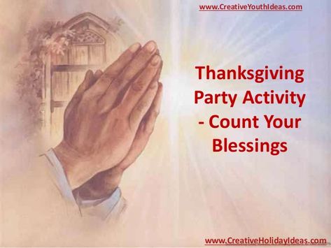 Thanksgiving Party Activity - Count Your Blessings Blessing Party For Adults, Blessings Jar, Ladies Group, Giving Thanks To God, Thanksgiving Blessings, Relief Society Activities, How To Tie Ribbon, Count Your Blessings, Spiritual Songs