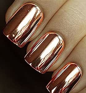 Copper Nail Polish, Nails Copper, Chrome Nail Colors, Copper Nail, Kids Nail Designs, Copper Nails, Nail Coat, Fall Nail Polish, Turquoise Nails