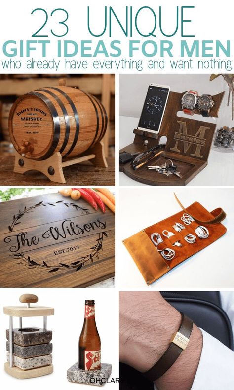 23 Unique Gift Ideas For Him That Will Rock His World! Romantic birthday, Christmas and Valentine's day gifts for boyfriends, husband or friend. These AWESOME presents for men are great for any man in your life, your dad, brother or even a co-worker! If you don't know what to get him, check out my gift guide for men for great ideas! #giftsforhim #valentinesgiftforhim #christmasgifts #christmasgiftideas #giftsforfriends Birthday Present For Brother, Practical Christmas Gift, Surprise Gifts For Him, Thoughtful Gifts For Him, Diy Christmas Gifts For Family, Romantic Birthday, Creative Birthday Gifts, Friends Diy, Birthday Gifts For Husband