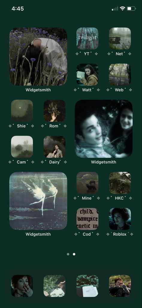 Twilight Themed Phone, Twilight Phone Theme, Vampire Phone Theme, Twilight Party, Homescreen Layout, Ios Wallpapers, Iphone Wallpaper App, Iphone Design, Iphone Layout