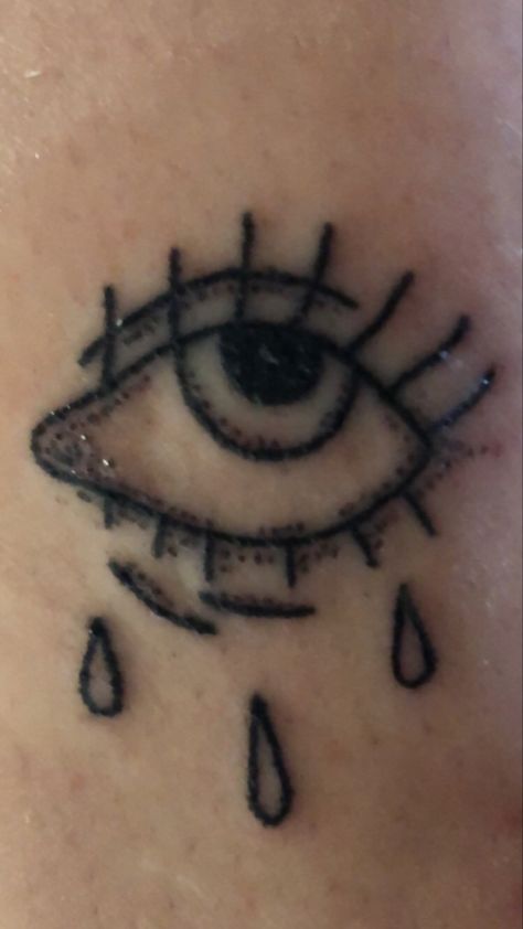 done by me Teardrop Tattoo, Poke Me, Stick N Poke, Fish Tattoos, Jesus Fish Tattoo, Tattoos