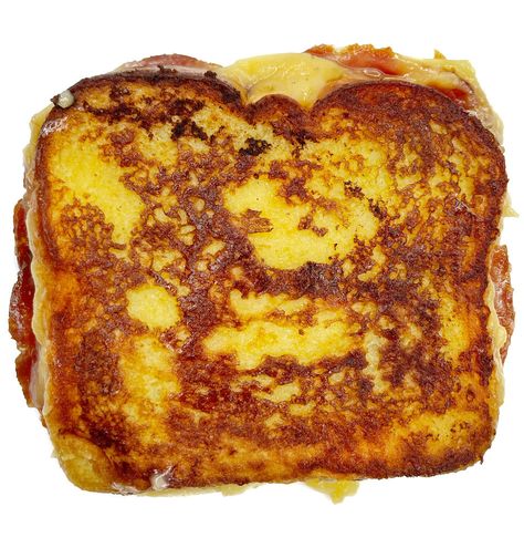 French Toast Grilled Cheese Sandwich, Grilled Cheese French Toast, French Toast Grilled Cheese, Breakfast Grilled Cheese, Vegan Brioche, Baked Grilled Cheese, Vegan Ham, Cheese Toasties, Easy French Toast Recipe