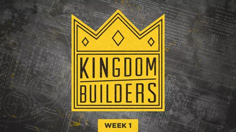 Kingdom Builders – Church Sermon Series Ideas Kingdom Builders, Sermon Graphic Design, Worship Sermon Series, Hero Central Vbs, Church Sermon Graphics, Church Series Graphics, Church Graphic Design Sermon Series, Church Sermon, Logo Desing