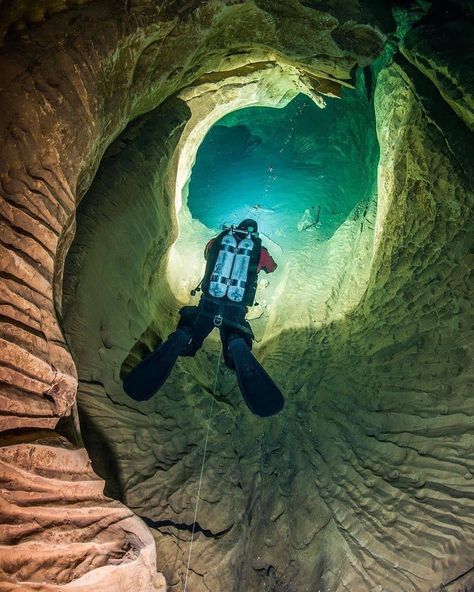 Moon Pool, Underwater Caves, Underwater Pictures, Sea Diving, Cave Diving, Sci Fi Environment, Deep Sea Creatures, Free Diving, Diving Gear