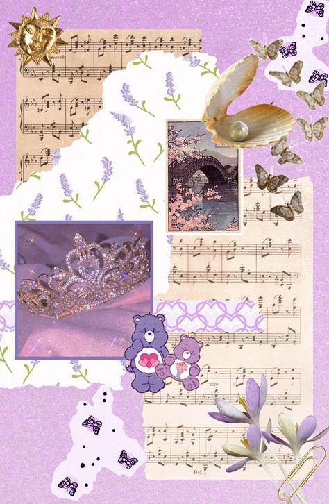 Purple Portfolio Design, Aesthetic Purple Journal Ideas, Purple Scrapbook Aesthetic, Purple Scrapbook Ideas, Purple Journal Aesthetic, Purple Aesthetic Moodboard, Purple Moodboard, Portfolio Cover Design, Collage Wallpapers