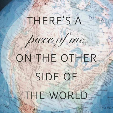 there's a piece of me on the other side of the world Traveling Quotes, Wanderlust Quotes, Inspirational Travel Quotes, Best Travel Quotes, Haruki Murakami, Travel Quotes Inspirational, Adventure Quotes, Adventure Is Out There, Friedrich Nietzsche