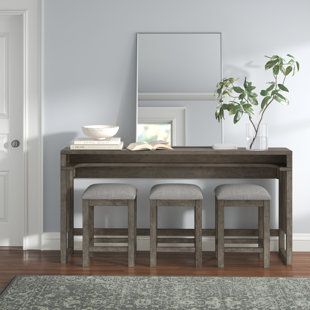 Console Table With Stools Underneath, Console Table With Seating, Table Behind Couch With Stools, Console With Stools, Sofa Table With Stools, Console Table With Stools, Table With Stools, Table Behind Couch, Work Setup