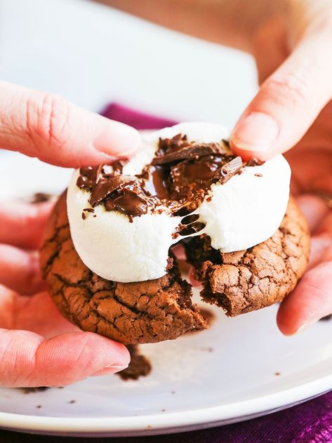 Hot Cocoa Cookies Recipe {VIDEO} — Pip and Ebby - easy, delicious recipes! Hot Cocoa Cookies Recipe, Cocoa Cookies Recipe, Hot Chocolate Cookies Recipe, Hot Chocolate Cookie Recipes, Pip And Ebby, Cookie Recipe Video, Hot Cocoa Cookies, Hot Chocolate Cookies, Cocoa Cookies