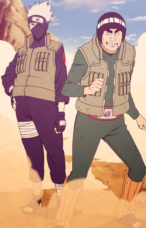 Hatake Kakashi and Might Guy Anime Friendship Wallpaper, Might Guy And Kakashi, Kakashi And Might Guy, Kakashi And Guy, Kakashi Gai, Guy Sensei, Might Guy, Friendship Wallpaper, Naruto 1