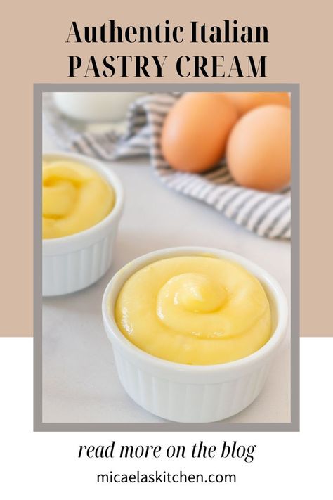 Italian Pastry Cream Recipe Italian Pastry Cream Recipe, Italian Pastry Cream, Pies And Tarts, Easy Homemade Cookies, Wine Cookies, Vanilla Cream Filling, Pastry Cream Recipe, Custard Recipe, Cream Custard