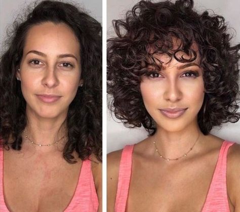 Curly Bob With Fringe, Natural Curly Hair Cuts, Bob Haircut Curly, Curly Hair Photos, Curly Bangs, Short Curly Haircuts, Haircuts For Curly Hair, Hair Brained, Curly Hair With Bangs