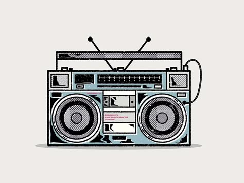 Speaker Tattoo Design, Boom Box Aesthetic, Speaker Tattoo, Boom Box, Boom Box Tattoo, Boombox Tattoo, Boom Box Tattoo Design, Boom Box Drawing, Boom Box Art