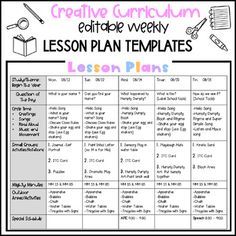 I've included for you the simple one-sheet EDITABLE weekly lesson plan templates designed for use with the Creative Curriculum. It provides an easy-to-follow format to help educators organize and outline their weekly activities. The template ensures that all key curriculum components are covered, promoting a structured yet flexible approach to teaching. By using this template, teachers can efficiently plan and execute lessons fostering a more engaging and effective learning environment for their students. Editable Lesson Plan Template, Weekly Lesson Plan, Weekly Lesson Plan Template, Weekly Activities, Lesson Plan Template, Creative Curriculum, Effective Learning, Daycare Ideas, Plan Template