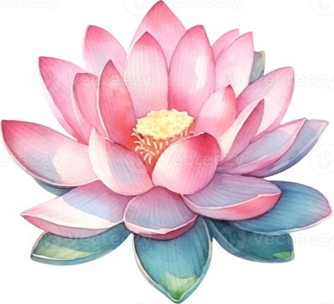 loto flor acuarela ilustración. ai generado Lotus Drawing, Lotus Painting, Lotus Art, Floral Tattoo Design, All Things Beauty, Flower Pictures, Lotus Flower, Body Art, Diy And Crafts