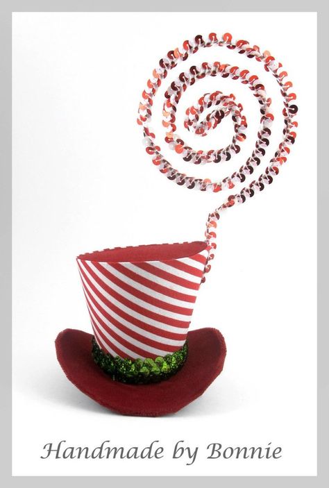 Whoville/Grinch/Candyland Mini Top Hat by MiniTopHat Whoville Hats, Grinch That Stole Christmas, Tiny Top Hat, Seussical Jr, Parade Costumes, Holiday Luncheon, Christmas Gifts Handmade, Luncheon Ideas, Grinch Party