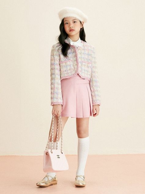 Kid Models Outfits, Rich Kid Outfit, Rich Kids Outfits, Chanel Kids, Modest Girl, Chanel Skirt, Chanel Outfit, Diy Vetement, Kids Summer Fashion