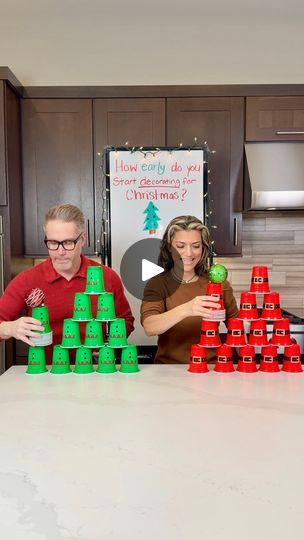 3.5M views · 6.8K reactions | Balance it, Stack it, Win! | Balance it, Stack it, Win!

Getti and Mike play a holiday cup stacking game while balancing a Christmas ornament
#christmasgames #familygames... | By The Tus House | Facebook Christmas Cup Stacking Game, Stacking Cups Game, Solo Cup Christmas Games, Solo Cup Christmas Game, Christmas Cup Game, Cup Stacking Game, Christmas Prizes, Christmas Bunco, Cup Stacking