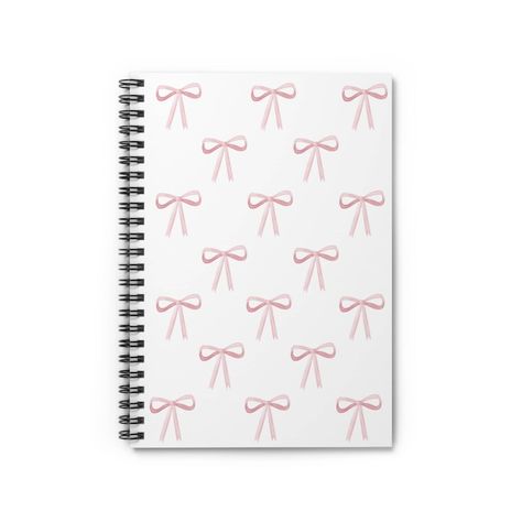 Coquette Notebook, Girly Notebook, Journaling Notebook, School Must Haves, Cute Stationary School Supplies, Back To School Bags, School List, Birthday Gifts For Teens, Coquette Pink