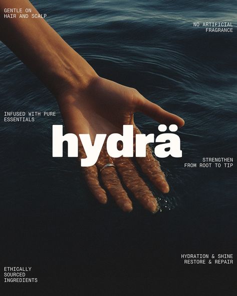 hydrä 🌊 a hair care brand that’s all about sustainability and clean beauty 💧 The visual identity is designed to reflect the purity and strength of the product—ethically sourced ingredients 🍃 Want to work with us? We are now taking bookings for January 2025 onwards. Drop us a line to find out more! 💫

#branding #logo #inspo #packaging #haircare #hairbrand #shampoo #sustainable #design #graphicdesign #logodesign #brandidentity Haircare Branding Design, Hair Care Brands, Hair Brands, Brand Book, Clean Beauty, Branding Design Logo, Visual Identity, Brand Identity, Sustainability