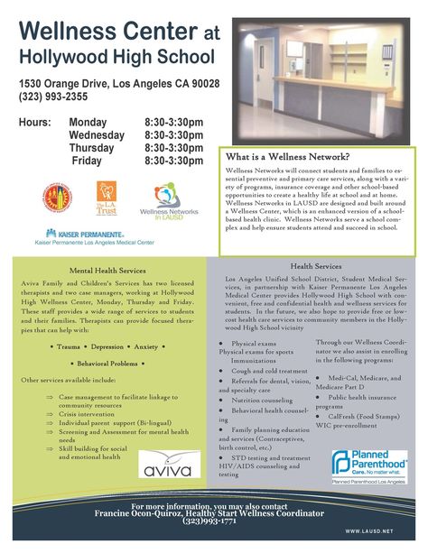 Home – Wellness Center – Hollywood High School High School Wellness Center Ideas, High School Wellness Center, School Wellness Center, Wellness Center Ideas, School Wellness, Post Secondary Education, School Social Work, 12th Grade, Center Ideas