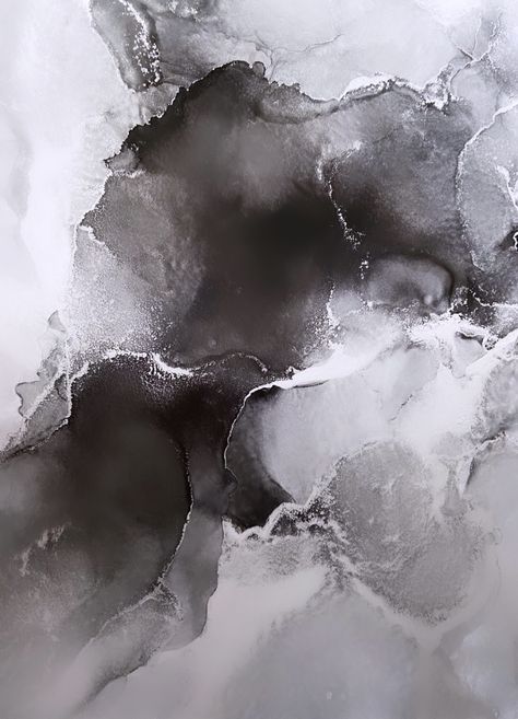 Gold And Grey Aesthetic, Dark Grey Wallpaper, Grayscale Art, Gray Art, Grey Aesthetic, Grey Abstract Art, Alcohol Ink Crafts, Ink Crafts, Black Acrylic Paint