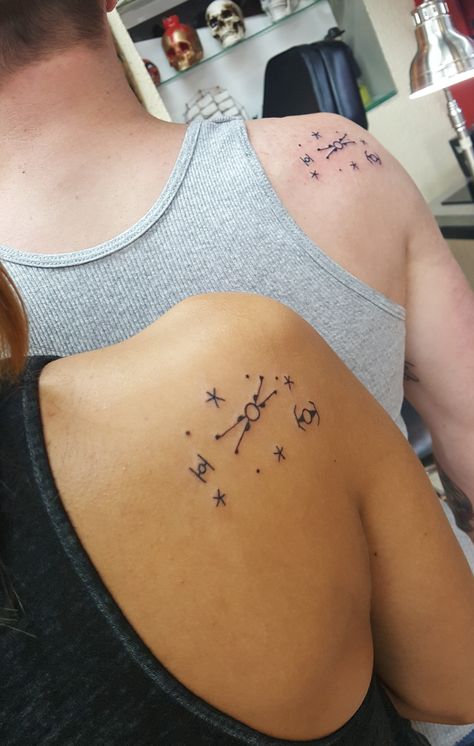 Matching Star wars tattoos, best friend goals Star Wars Friendship Tattoo, Matching Starwars Tatoos, Matching Star Wars Tattoo Siblings, Small Star Wars Tattoo For Women, Matching Star Wars Tattoo Best Friends, Matching Star Wars Tattoo Couples, Star Wars Best Friend Tattoos, Matching Tattoos Star Wars, Mini Star Wars Tattoos