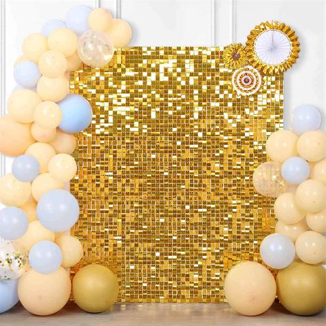 Gold Shimmer Wall Backdrop Rental - Home Decor - Lewisville, Texas | Facebook Marketplace Shimmer Wall Backdrop, Sequin Wall, Sequin Backdrop, Gold Backdrop, Shimmer Wall, Glitter Wall, Christmas Birthday Party, Valentine Anniversary, Engagement Party Decorations