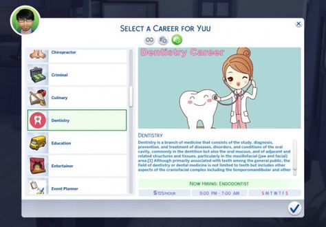 Simsworkshop: Dentistry Career by KaiSimsCC • Sims 4 Downloads Sims 4 Cc Sims File Share, Jobs Sims 4 Cc, The Sims 4 Cc Jobs, Sims 4 Story Line Ideas, Sims 4 Dental Care Mod, Sims 4 More Jobs, Sims 4 Carrer, Sims 4 Jobs Cc, Jobs Sims 4