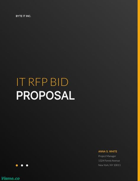 IT RFP Bid Proposal Template Visme Bid Proposal Design, Website Proposal Template, Funding Proposal Template, Investment Proposal Template, Sales Proposal Template, Free Business Proposal Template, Business Proposal Template, Proposal Template, Proposal Templates