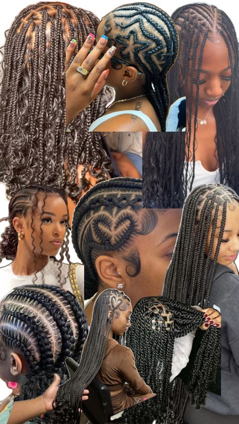 For my girlies who love a good braided $tyle🩵🤍 Hair Color Orange, Short Box Braids Hairstyles, Braided Hairstyles For Black Women Cornrows, Hairstyles 2024, Feed In Braids Hairstyles, Goddess Braids Hairstyles, Braided Cornrow Hairstyles, Braided Hairstyles For Teens, Hair Braid Videos