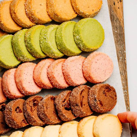 Vegan Gf Cookies, Vegan Butter Cookies, Fig Shortbread Cookies, Shortbread Cookie Flavors, Vegan Slice And Bake Cookies, Vegan Jam Cookies, Flavored Shortbread Cookie Recipe, Herb Shortbread Cookies, Cookie Slice