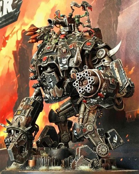 Goff Orks Warhammer 40k, Warhammer 40k Orks Miniatures, Goff Orks, Ork Miniatures, Warhammer Titan, Ork Conversion, Warhammer Conversion, Warhammer 40k Orks, Warhammer 40k Space Wolves