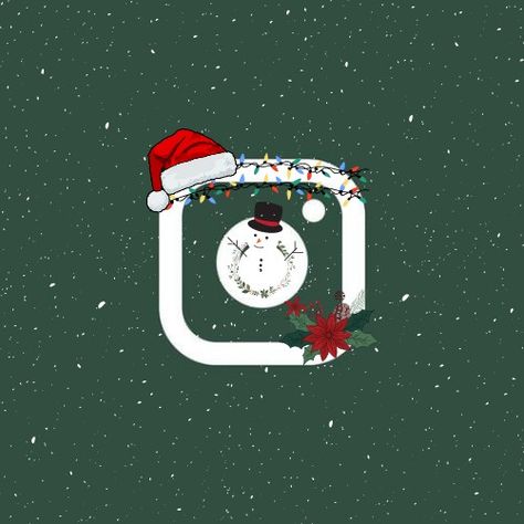 Christmas App Icons Instagram, Christmas Icon Instagram, Instagram Christmas Icon, Christmas Instagram Icon, Christmas Instagram App Icon, Christmas Astetic, Widget Halloween, Christmas Photos App Icon, Winter Homescreen