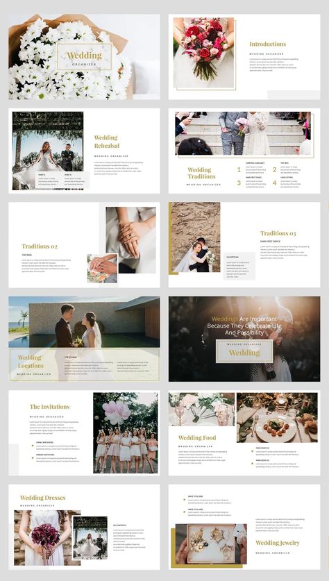 Wedding PowerPoint Presentation Template. 36 Slides Wedding Planning Presentation, Wedding Presentation Ideas, Event Presentation Template, Wedding Powerpoint Template, Wedding Presentation Design, Bridesmaid Powerpoint, Wedding Presentation Powerpoint, Wedding Organizer Logo Design, Web Invitation Wedding