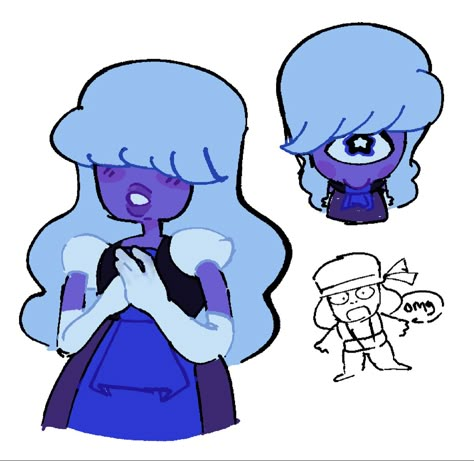 Shappire Steven Universe, Sapphire Fanart, Su Sapphire, Steven Universe Sapphires, Steven Universe Sapphire, Steven Universe Shappire, Sapphire Oc, Sapphire Steven Universe Fanart, Amethyst Steven Universe Fanart