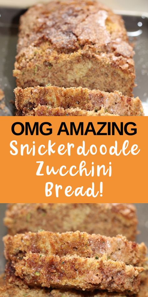 Snickerdoodle Zucchini Bread, Snickerdoodle Bread, Zucchini Recipes Dessert, Zucchini Bread Recipe, Desserts Keto, Cozy Life, Snickerdoodle Cookies, Zucchini Bread Recipes, Bread Recipes Sweet