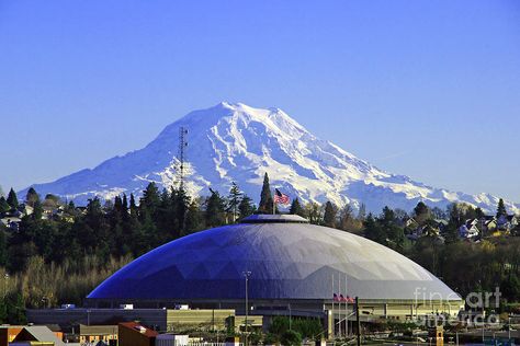 Tacoma Dome Tacoma Dome, Tacoma Washington, Oregon Washington, Mt Rainier, Music Venue, Bedroom Art, Washington State, Mount Rainier, Pacific Northwest