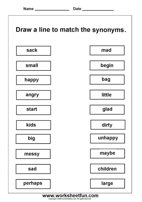 Worksheetfun Free Printable Worksheets 2nd Grade English, Synonyms Worksheet, Opposites Worksheet, Antonyms Worksheet, 2nd Grade Reading Worksheets, 2nd Grade Grammar, Literacy Worksheets, Teacher's Pet, 2nd Grade Math Worksheets